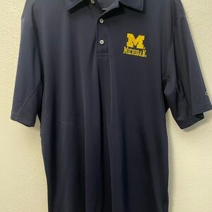 Champion Navy Blue Michigan Polo Shirt